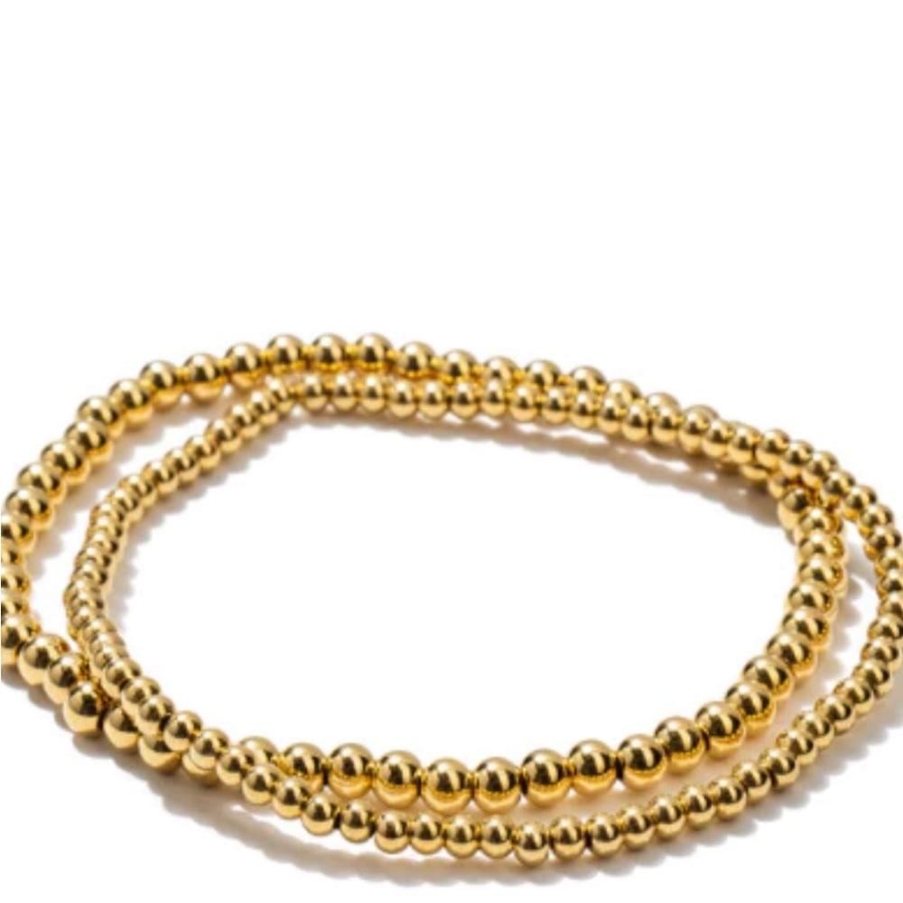 Gold beaded bracelet